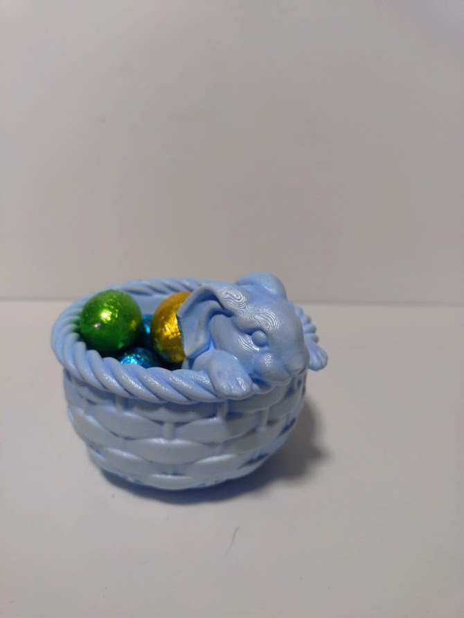 a)Bertie bunny basket – choose from 4 colours